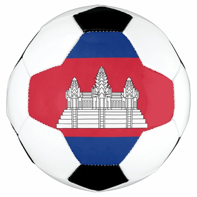 Bola De Futebol Bandeira do Camboja (Frente)