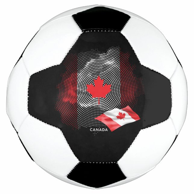 Bola De Futebol bandeira do Canadá (Frente)
