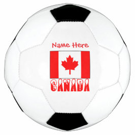 Bola De Futebol Bandeira do Canadá Personalizada