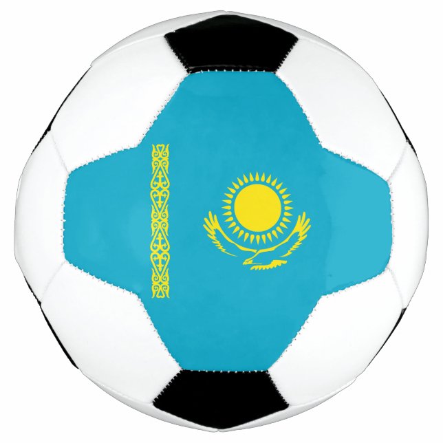 Bola De Futebol Bandeira do Cazaquistão (Frente)