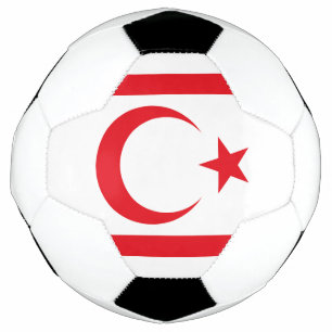 Bola De Futebol Bandeira do Chipre norte