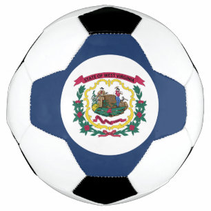Bola De Futebol Bandeira do Estado da Virgínia Ocidental