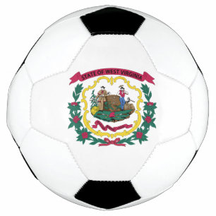 Bola De Futebol Bandeira do Estado da Virgínia Ocidental