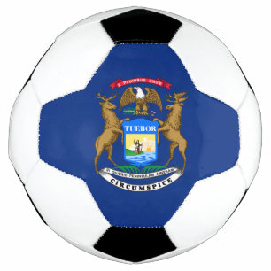 Bola De Futebol Bandeira do estado de Michigan