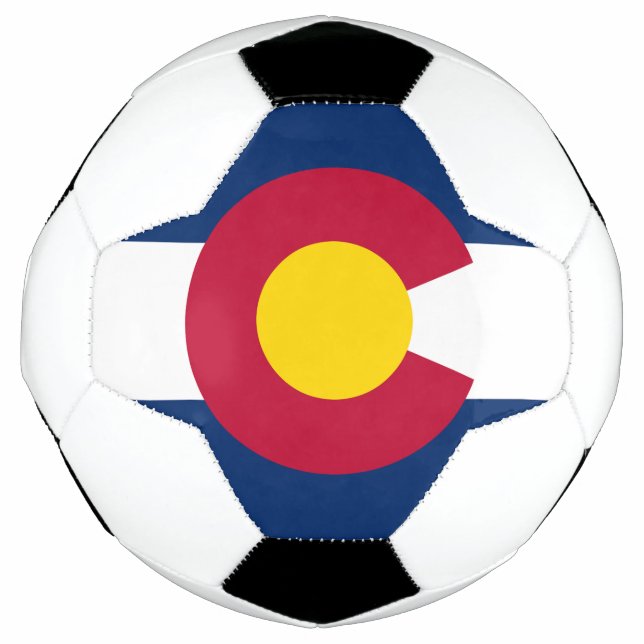 Bola De Futebol Bandeira do Estado do Colorado (Frente)