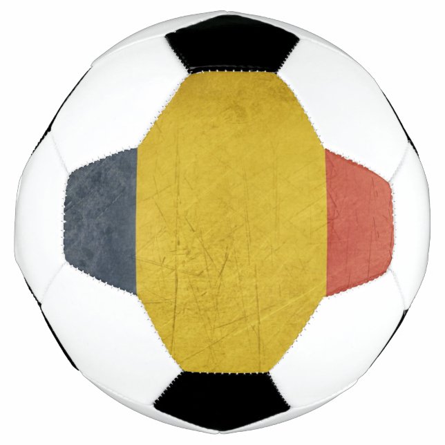 Bola De Futebol Bandeira do Estado soberano de Grunge na Romênia (Frente)
