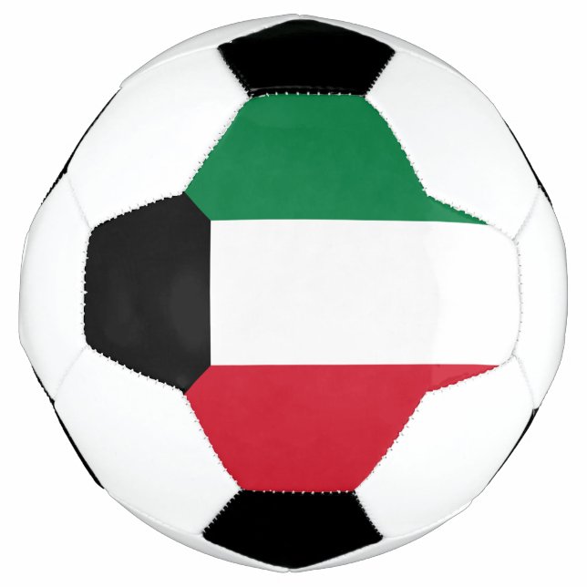 Bola De Futebol Bandeira do Kuwait (Frente)