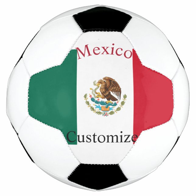 Bola De Futebol Bandeira do México Thunder_Cove (Frente)
