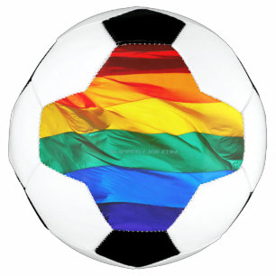 Bola De Futebol Bandeira do orgulho gay SlipperyJoe's ondulando ve