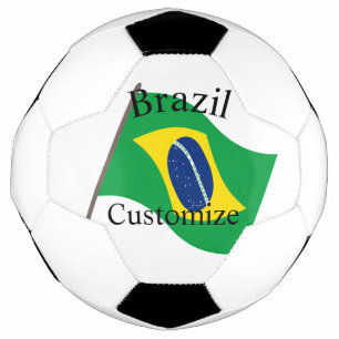 Bola De Futebol Bandeira do País Brasil Thunder_Cove
