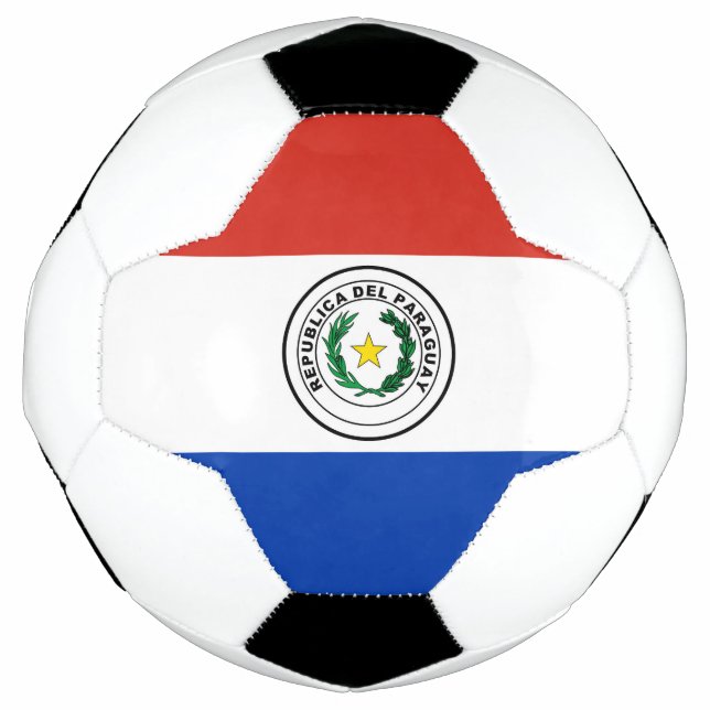 Bola De Futebol bandeira do Paraguai (Frente)