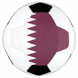 Bola De Futebol bandeira do Qatar