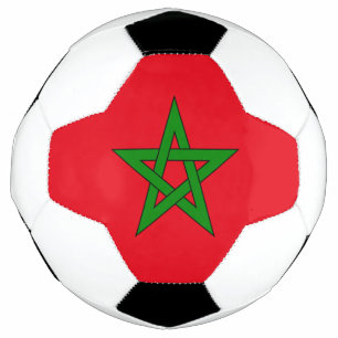 Bola De Futebol bandeira do reino de Marrocos