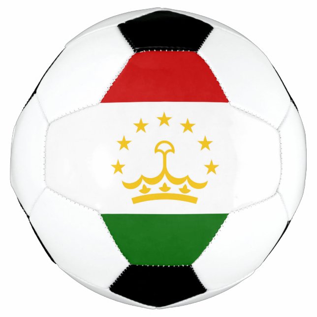 Bola De Futebol Bandeira do Tajiquistão (Frente)