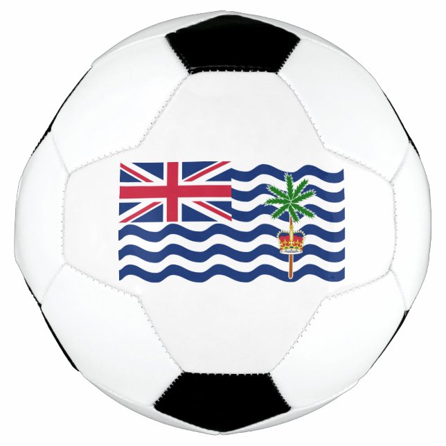 Bola De Futebol Bandeira do Território Britânico do Oceano Índico (Frente)