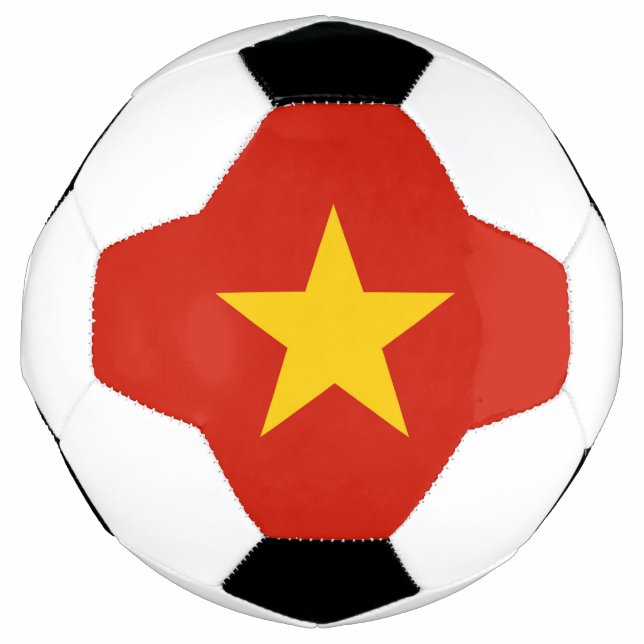 Bola De Futebol bandeira do Vietname (Frente)