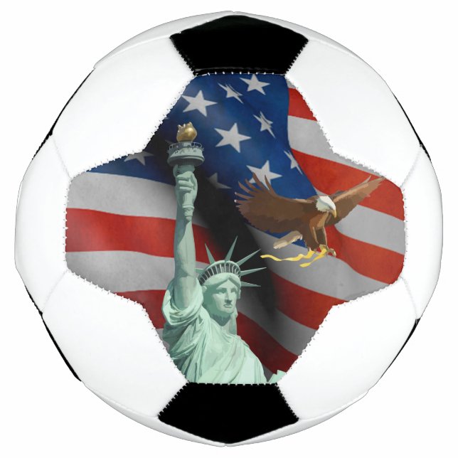 Bola De Futebol bandeira dos EUA (Frente)