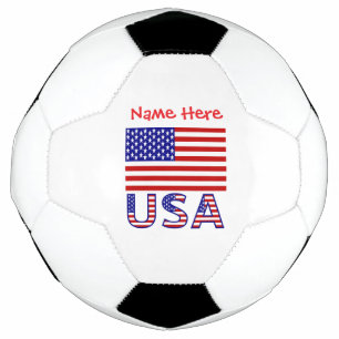 Bola De Futebol Bandeira dos EUA Estados Unidos da América Vermelh