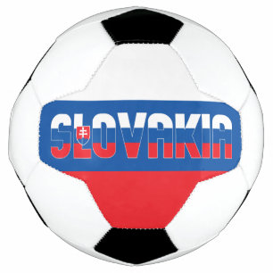 Bola De Futebol Bandeira Eslováquia Tricolor Vermelho Branco Patr