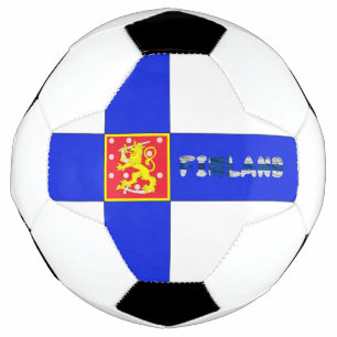 Bola De Futebol bandeira finlandesa