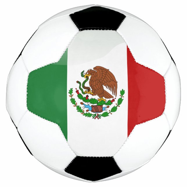 Bola De Futebol bandeira mexicana (Frente)