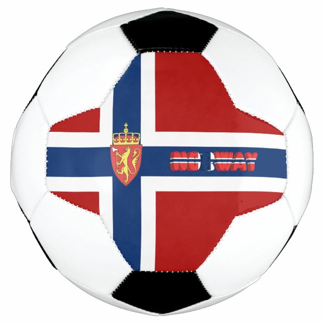 Bola De Futebol Bandeira norueguesa (Frente)