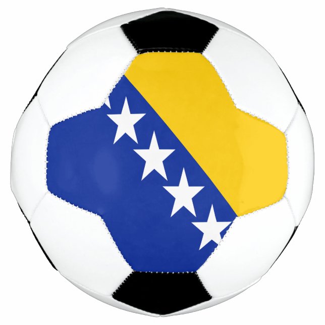 Bola De Futebol Bandeira Patriótica da Bósnia-Herzegovina (Frente)
