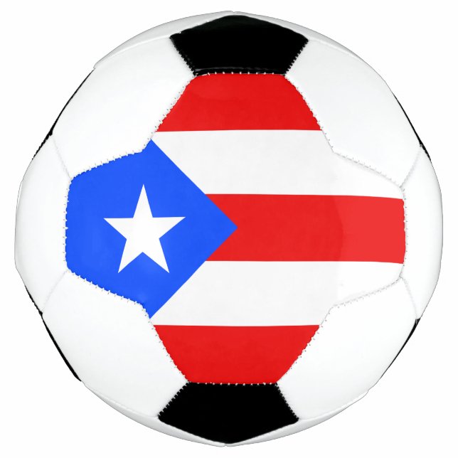 Bola De Futebol Bandeira Porto Rico (Frente)