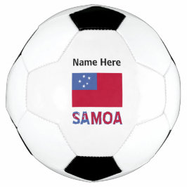 Bola De Futebol Bandeira Samoana Personalizada