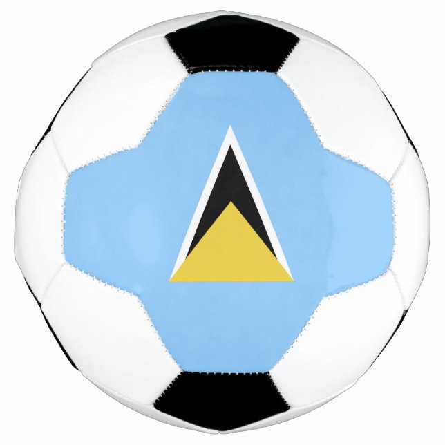 Bola De Futebol bandeira santo Lúcia (Frente)