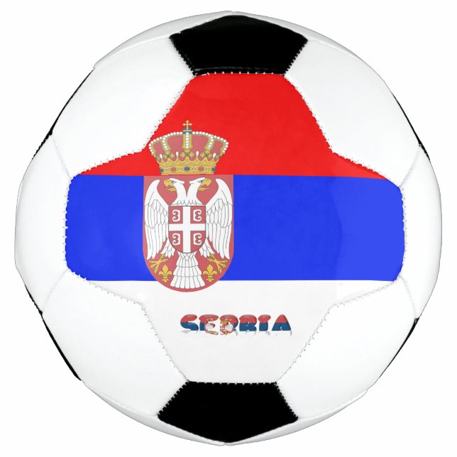 Bola De Futebol Bandeira sérvia (Frente)