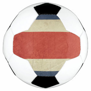Bola De Futebol Bandeira soberana Grunge da Costa Rica