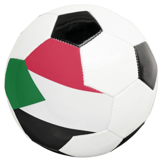 Bola De Futebol bandeira sudanesa (Três quartos)