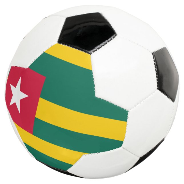 Bola De Futebol bandeira togo (Três quartos)