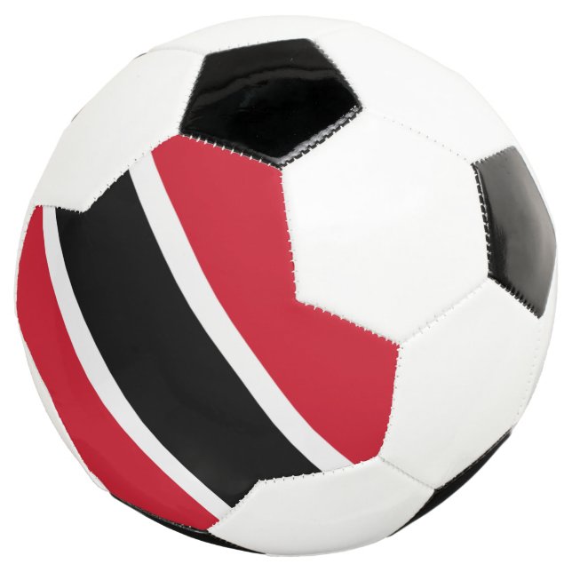 Bola De Futebol bandeira trinidade e tobago (Três quartos)