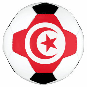 Bola De Futebol bandeira tunísia