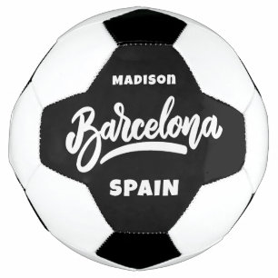 Bola De Futebol Barcelona de texto e cores personalizadas