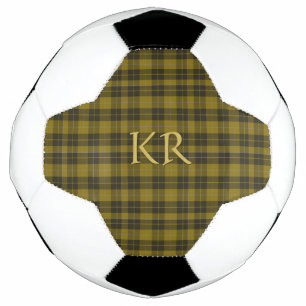 Bola De Futebol Barclay Tartan com as suas iniciais, Xadrez escoce
