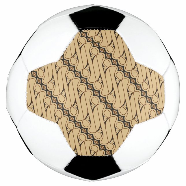 Bola De Futebol Batik Parang, Padrão Indonésia, Javanês, Étnico (Frente)