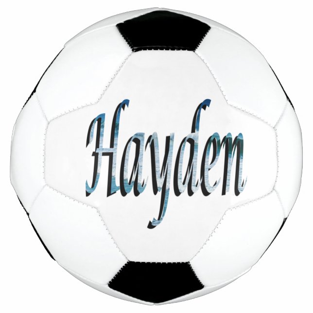 Bola De Futebol Beachy Hayden Name, Soccerball (Frente)