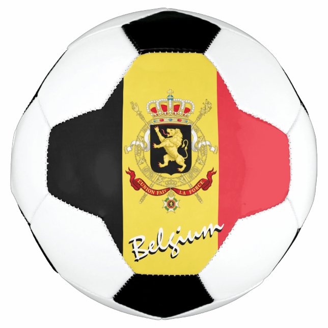 Bola De Futebol Bélgica Futebol & Bandeira belga / Esporte (Frente)
