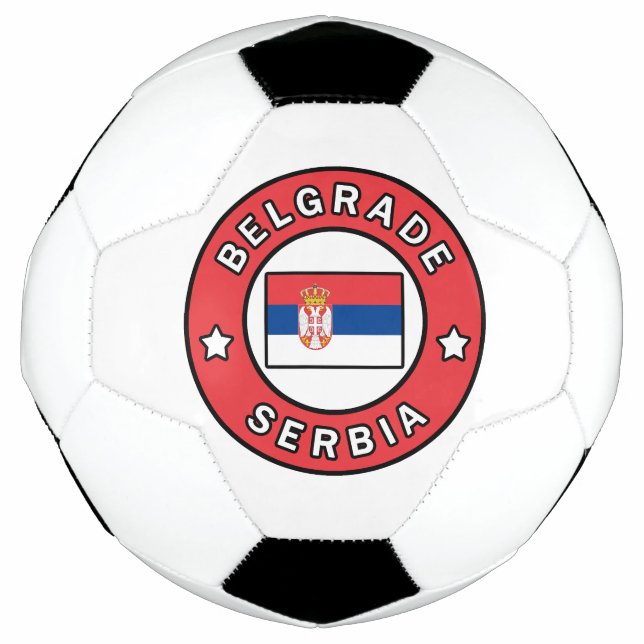 Bola De Futebol Belgrado Sérvia (Frente)