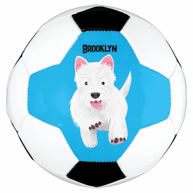 Bola De Futebol Bicho branco-branco da rodovia oeste terrivel (Frente)