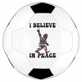 Bola De Futebol Bigfoot Engraçado Eu Acredito Na Paz