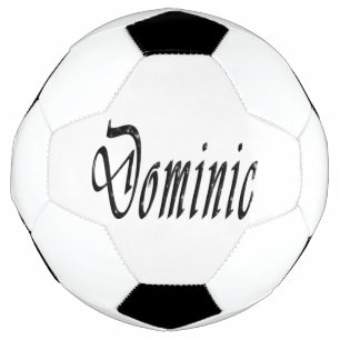 Bola De Futebol Black Starry Dominic Name, Soccerball