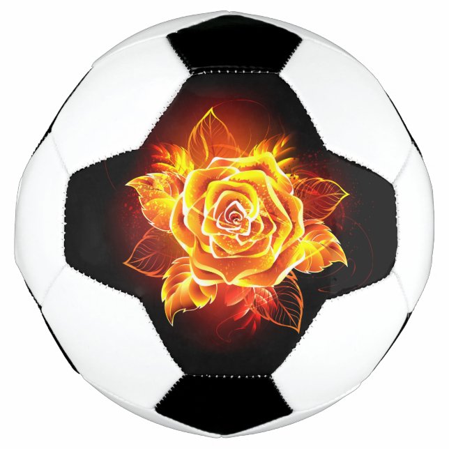 Bola De Futebol Blooming Fire Rosa (Frente)