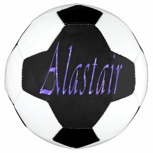 Bola De Futebol Blue Alastair Name, Soccerball