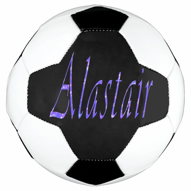 Bola De Futebol Blue Alastair Name, Soccerball (Frente)