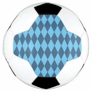 Bola De Futebol Blue Bavaria Rhombus Flag Pattern
