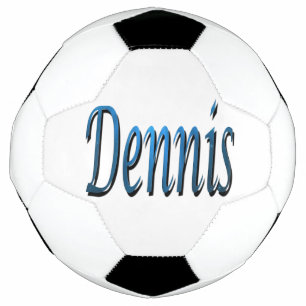 Bola De Futebol Blue Dennis Name, Soccer Ball